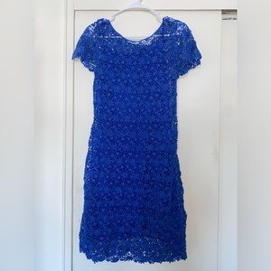 Ralph Lauren Blue Flowers Dress L